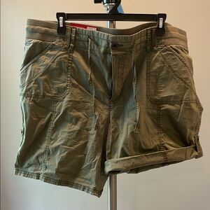Olive Green Women's Cargo Shorts